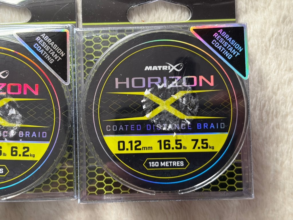adv 420 / NIEUW 2 blisters braid MATRIX HORIZON, Ophalen of Verzenden, Nieuw, Vislijn