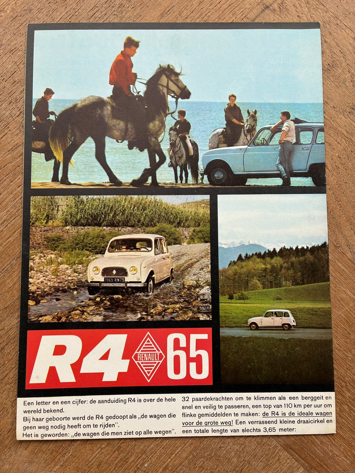 Renault 4 brochure, Verzenden, Zo goed als nieuw, Renault