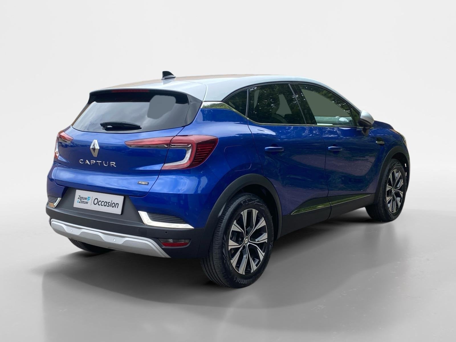 Renault Captur 1.6 E-Tech Hybrid 145 Intens Apple Carplay/An, 12 maanden, Gebruikt, Blauw, Leder en Stof