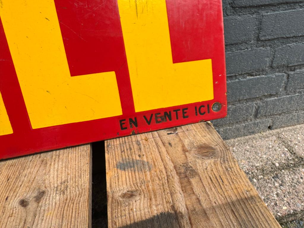 SHELL emaille reclamebord, Reclamebord, Gebruikt, ., Ophalen of Verzenden