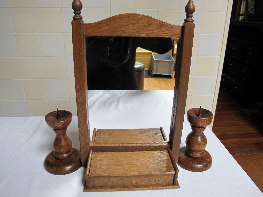 spiegel en kandelaars oisterwijk, Ophalen of Verzenden, Rechthoekig, Minder dan 50 cm, Minder dan 100 cm