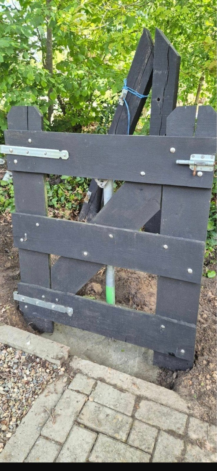 Massief eiken looppoort, Tuin en Terras, Ophalen, Hout, Tuinhek