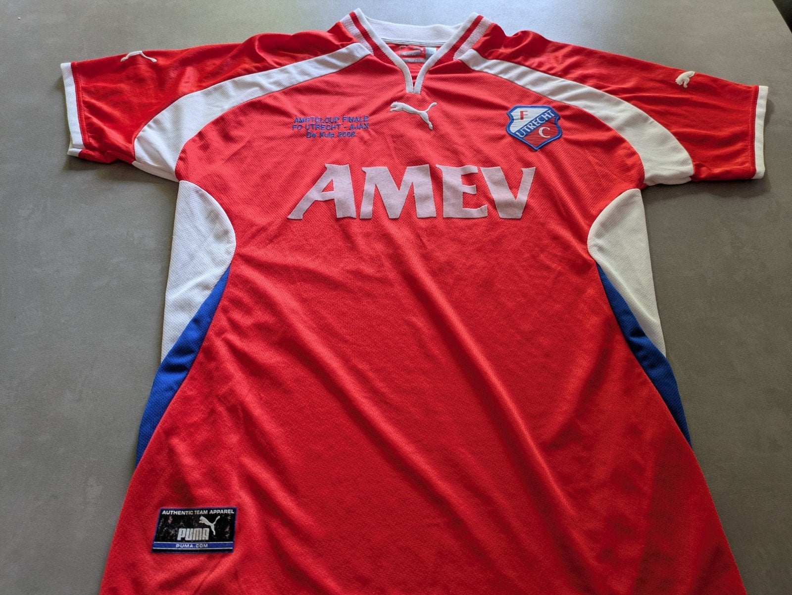 Voetbalshirt FC Utrecht vintage shirt 2001 Bekershirt, Maat XL, Ophalen of Verzenden, Zo goed als nieuw, Shirt