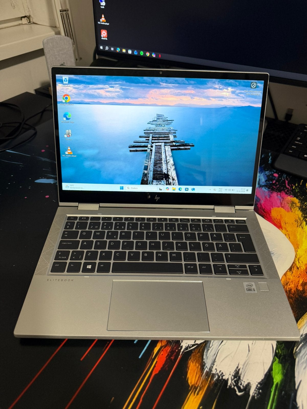 HP Eliteboook X360 830 G7 i5-10210U / 8GB / 256GB m.2 SSD, 2 tot 3 Ghz, Qwerty, HP Elitebook X360 G7, 8 GB