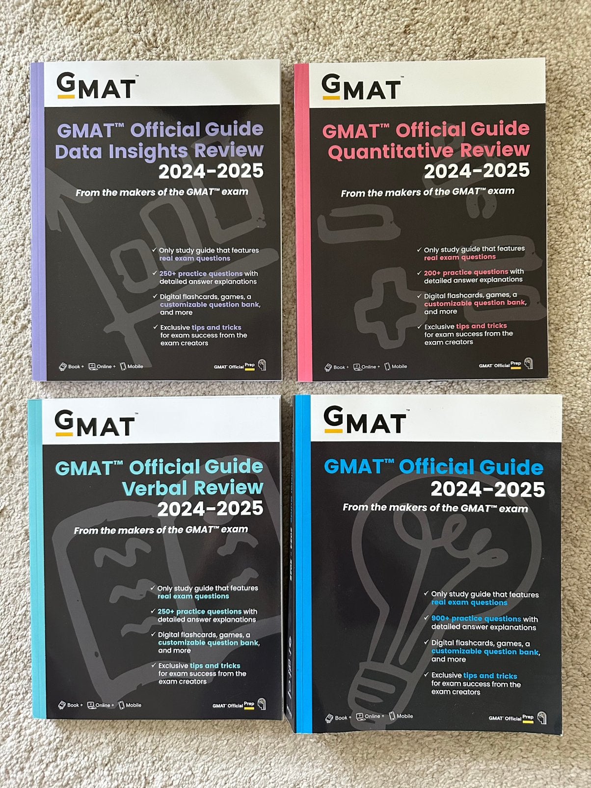 GMAT Official Guide 2024-2025 Boeken Set, Boeken, Ophalen of Verzenden, Zo goed als nieuw, WO