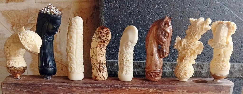 Keris greep, keris greepjes, ukiran, Antiek en Kunst, Ophalen of Verzenden