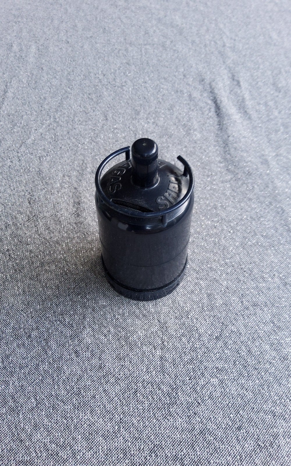 Vintage Shell Butagaz spaarpot - Zwart plastic, Verzamelen, Ophalen of Verzenden