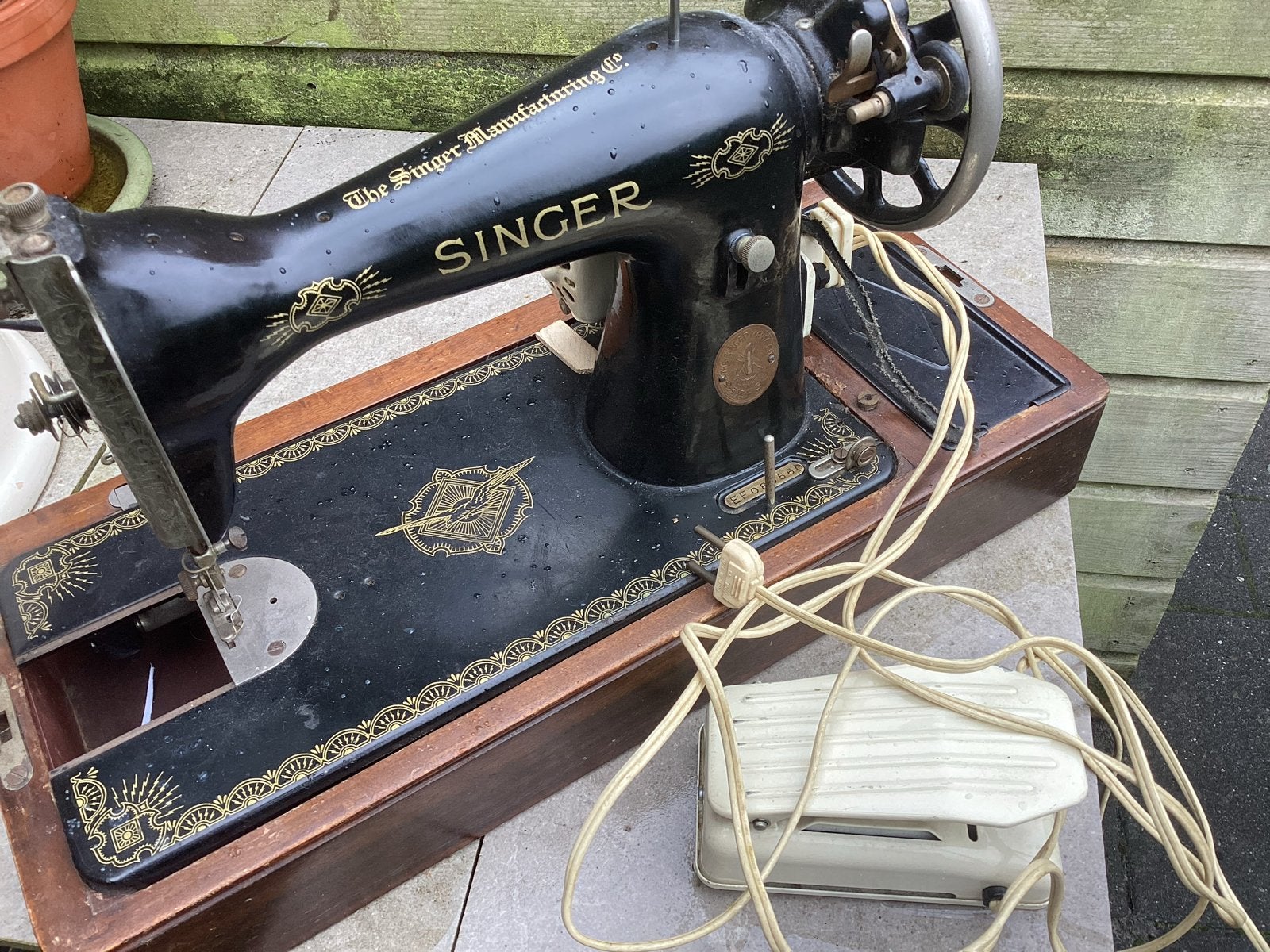 Vintage Singer Naaimachine uit 1949, Ophalen