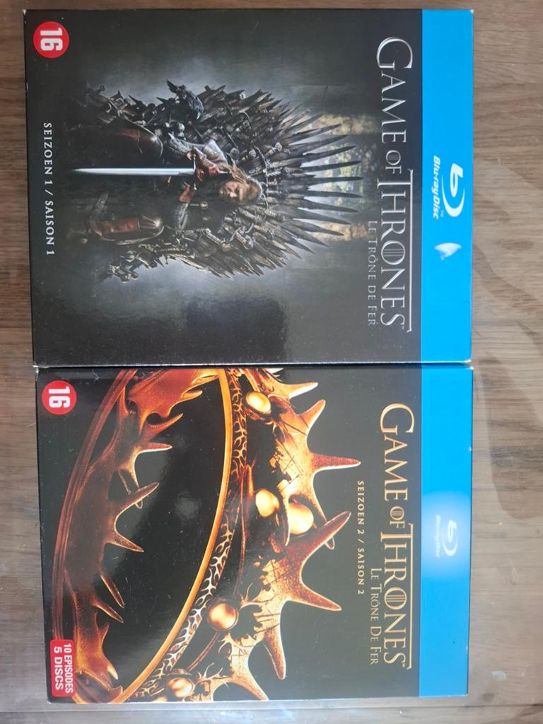 Game of thrones blu-ray seizoen 1 en 2, Cd's en Dvd's, Blu-ray, Ophalen of Verzenden, Zo goed als nieuw, Tv en Series