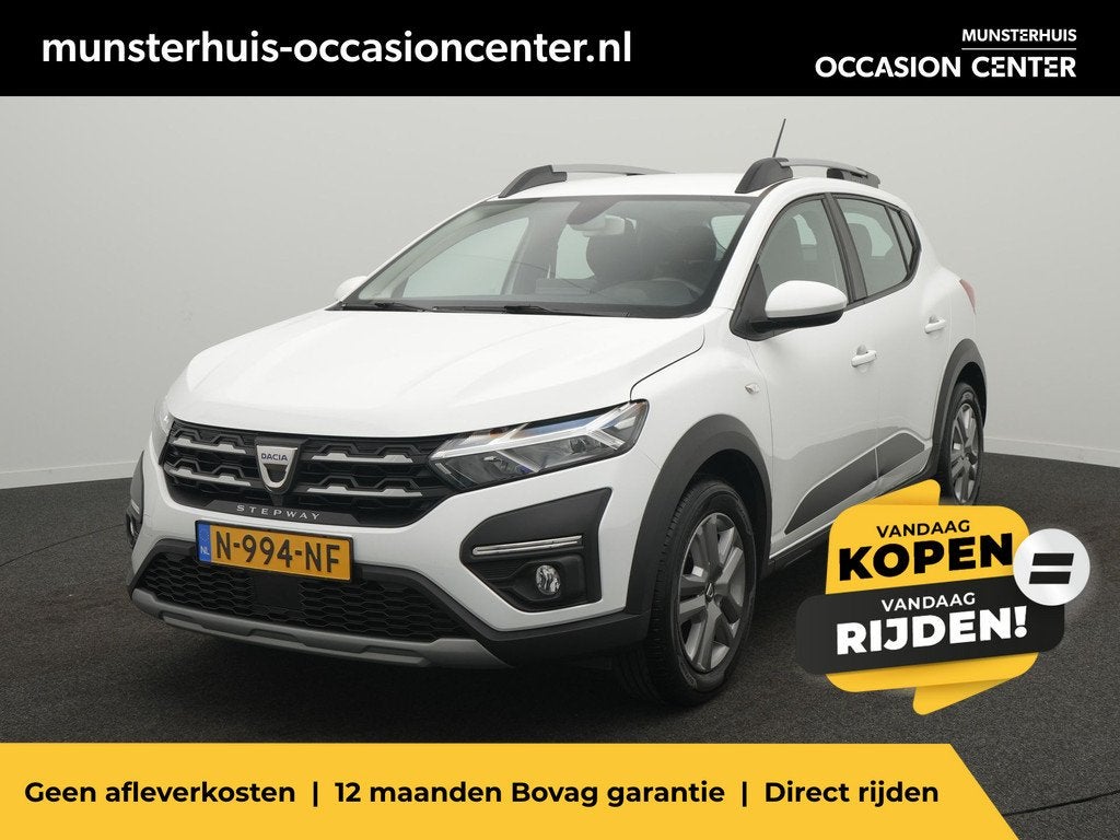 Dacia SANDERO Stepway TCe 90 Comfort - RIJKLAARPRIJS - Cruis, Auto's, Dacia, Bedrijf, Te koop, Sandero Stepway, ABS, Airbags, Airconditioning
