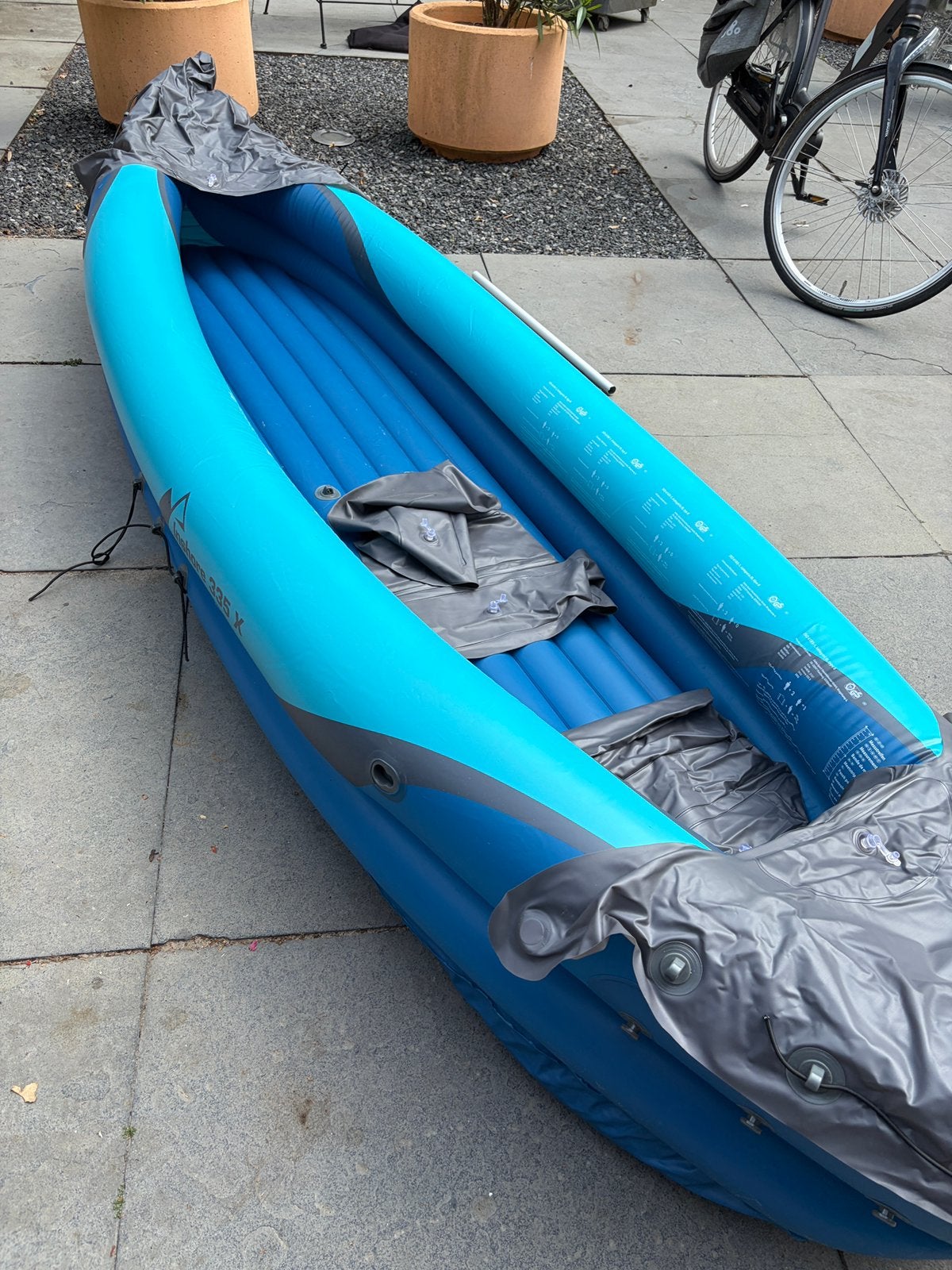 Opblaasbare kano 2 persoons, Watersport en Boten, Kano's, Ophalen of Verzenden, Zo goed als nieuw, Twee personen, Overige typen