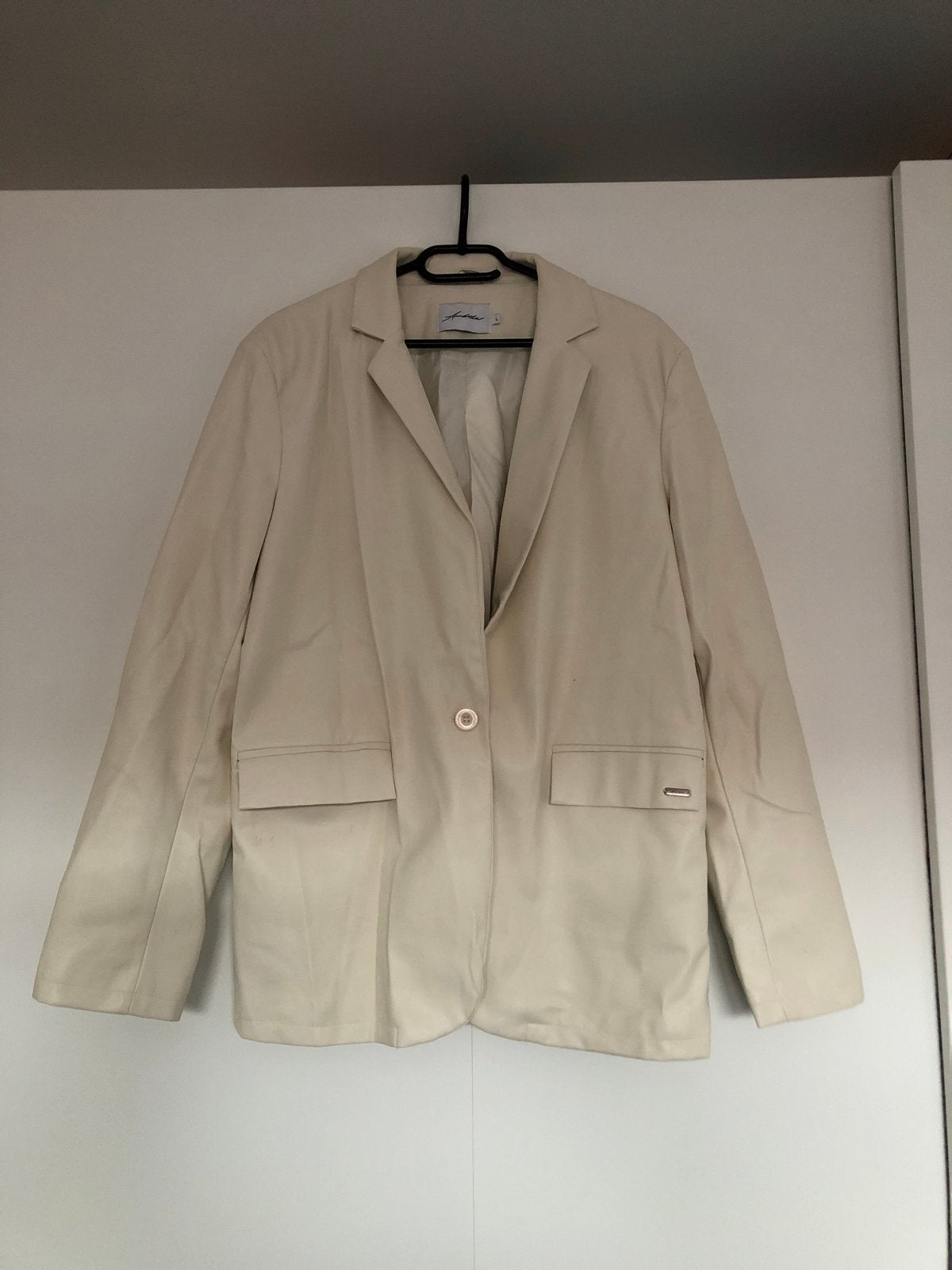 Annika Blazer Crème Maat L, Kleding | Dames, Verzenden, Beige, Maat 42/44 (L), Zo goed als nieuw