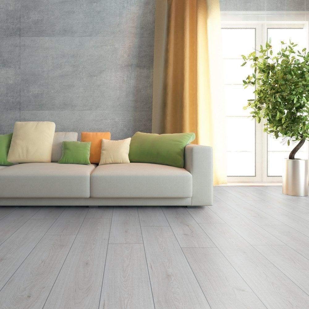Trend Eiken WIT 3201 8mm 4X V Groef, 75 m² of meer, Wit, Nieuw, Ophalen of Verzenden
