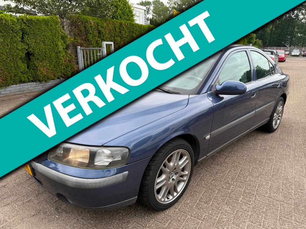 Volvo S60 2.4 Edition ECC NAVI LMV, Voorwielaandrijving, Stof, Gebruikt, Blauw