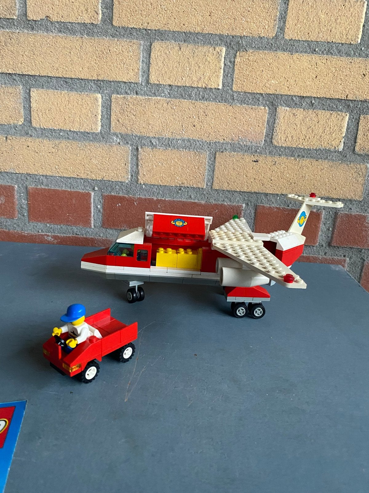 Lego Legoland Vliegtuig 6375 met minifiguur en kar, Ophalen, Gebruikt, Lego, LEGOLAND