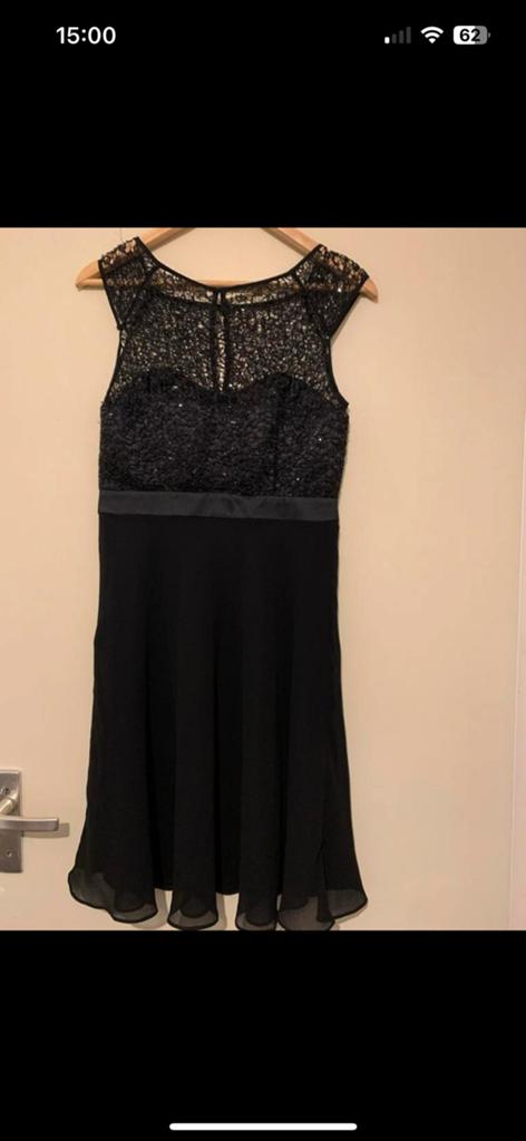 Jurk xs steps, Ophalen of Verzenden, Zo goed als nieuw, Maat 34 (XS) of kleiner, Zwart