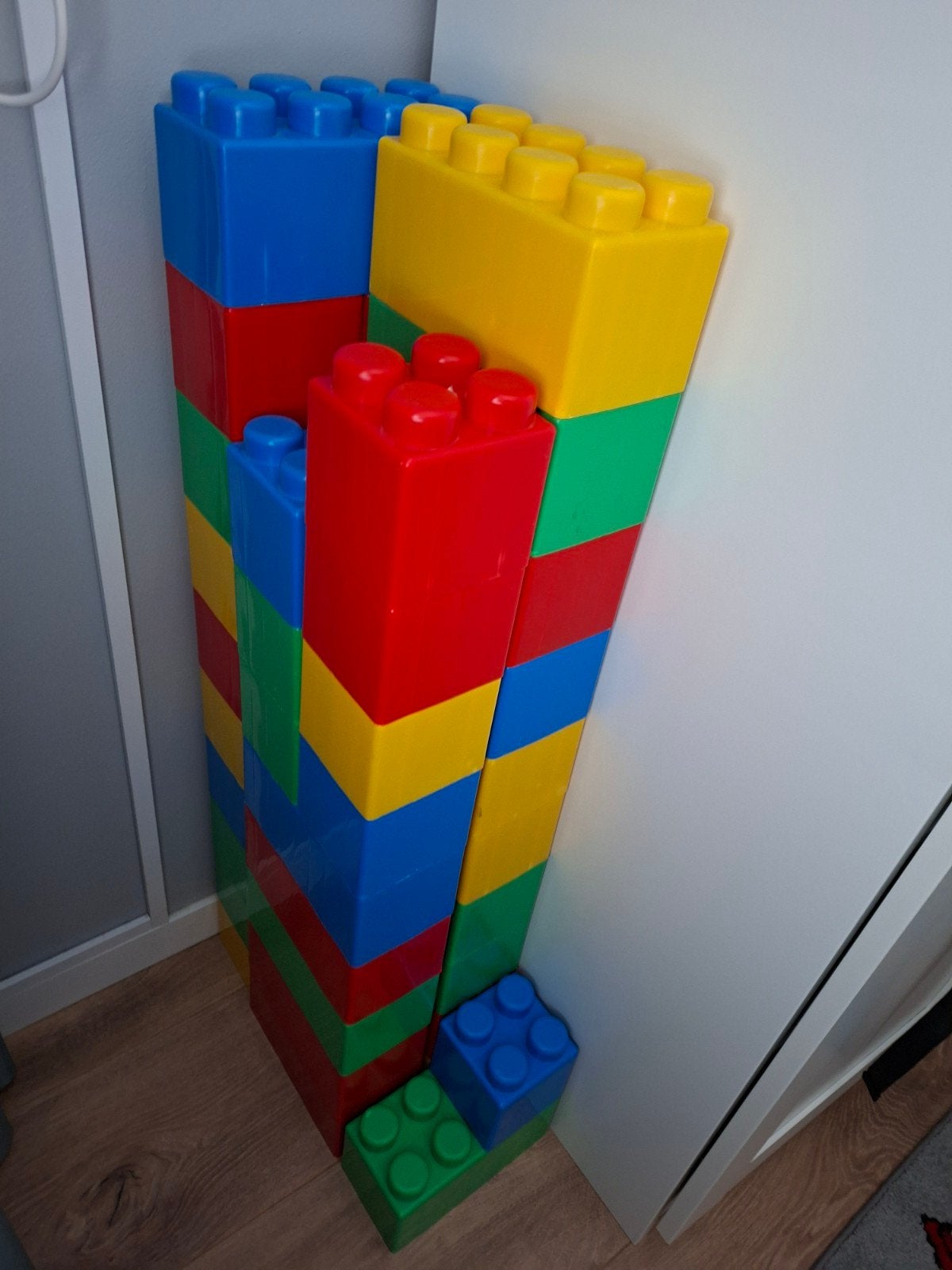 grote bouwblokken, Ophalen