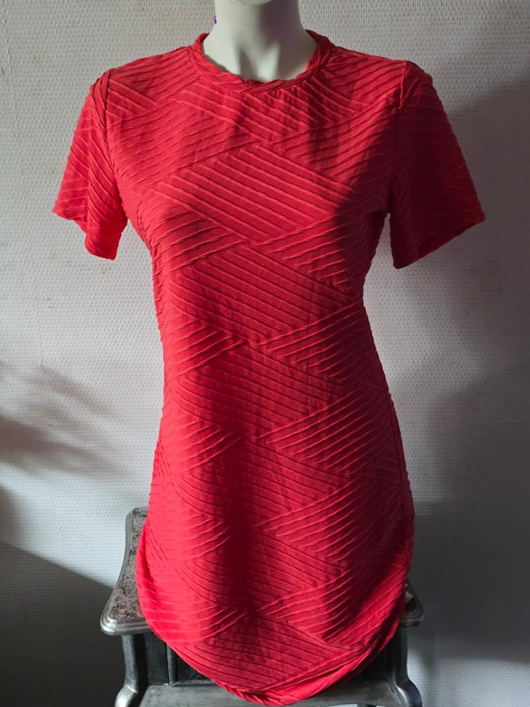 Casual Ladies dames koraal Jurkje Maat L, Ophalen of Verzenden, Zo goed als nieuw, Roze, Boven de knie