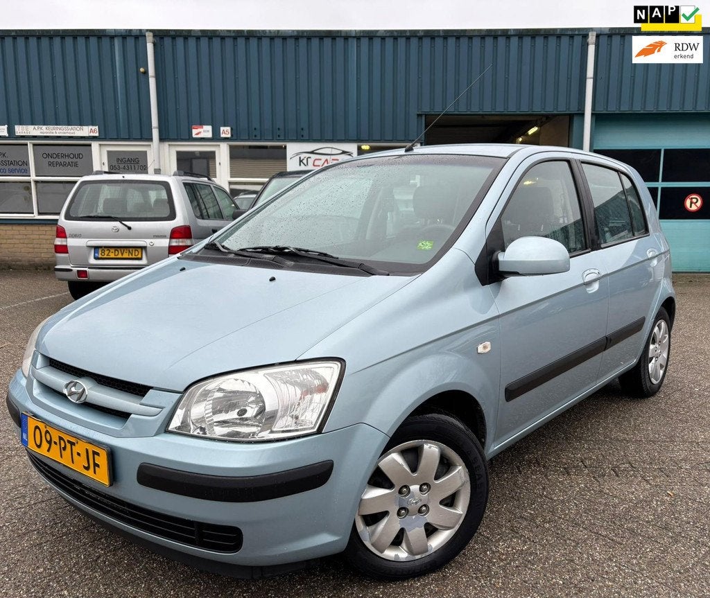 Hyundai Getz 1.3i GL Cool | 5 Drs | 13 Maanden APK | Airco |, Voorwielaandrijving, 4 cilinders, Blauw, Origineel Nederlands