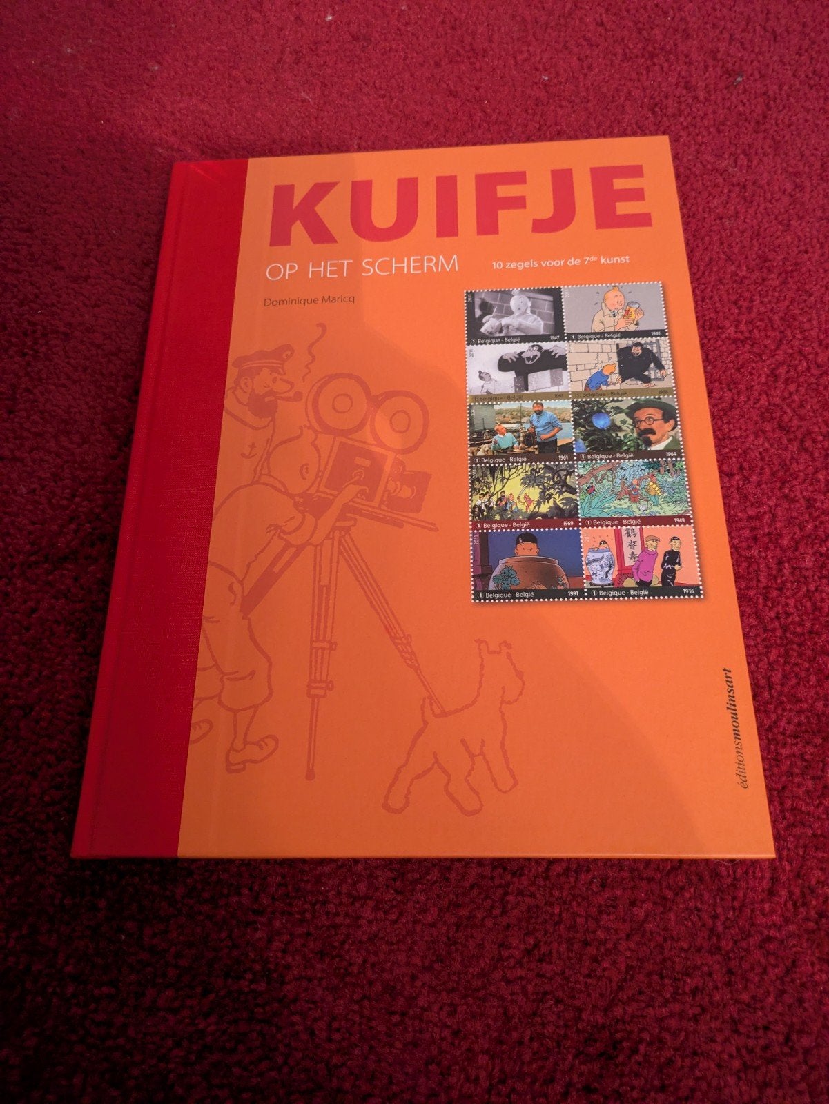 Kuifje op het Scherm - Dominique Maricq (Hardcover), Eén stripboek, Ophalen of Verzenden, Zo goed als nieuw, Dominique Maricq