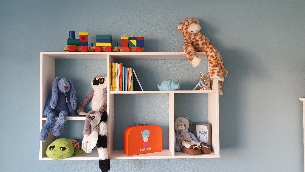 Wandrek/wandschap zwevend vakken, letterbak, Ophalen, Zo goed als nieuw