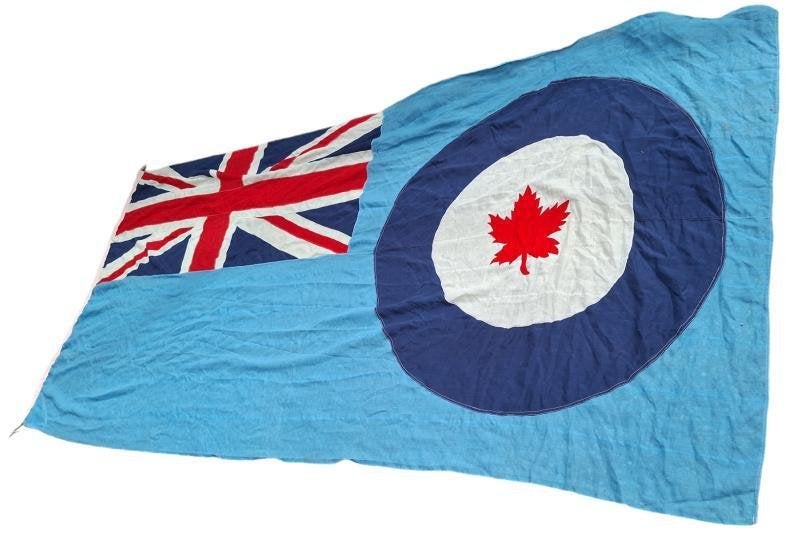 britse/canadese  ww2 vlag in de afmeting  160x360 cm, Ophalen of Verzenden, Engeland