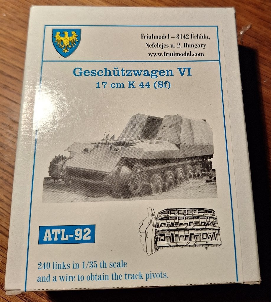 Friul tracks (ATL-92) - Geschutzwagen VI (17 cm K44 (sf), Overige merken, Tank, Verzenden, 1:32 tot 1:50