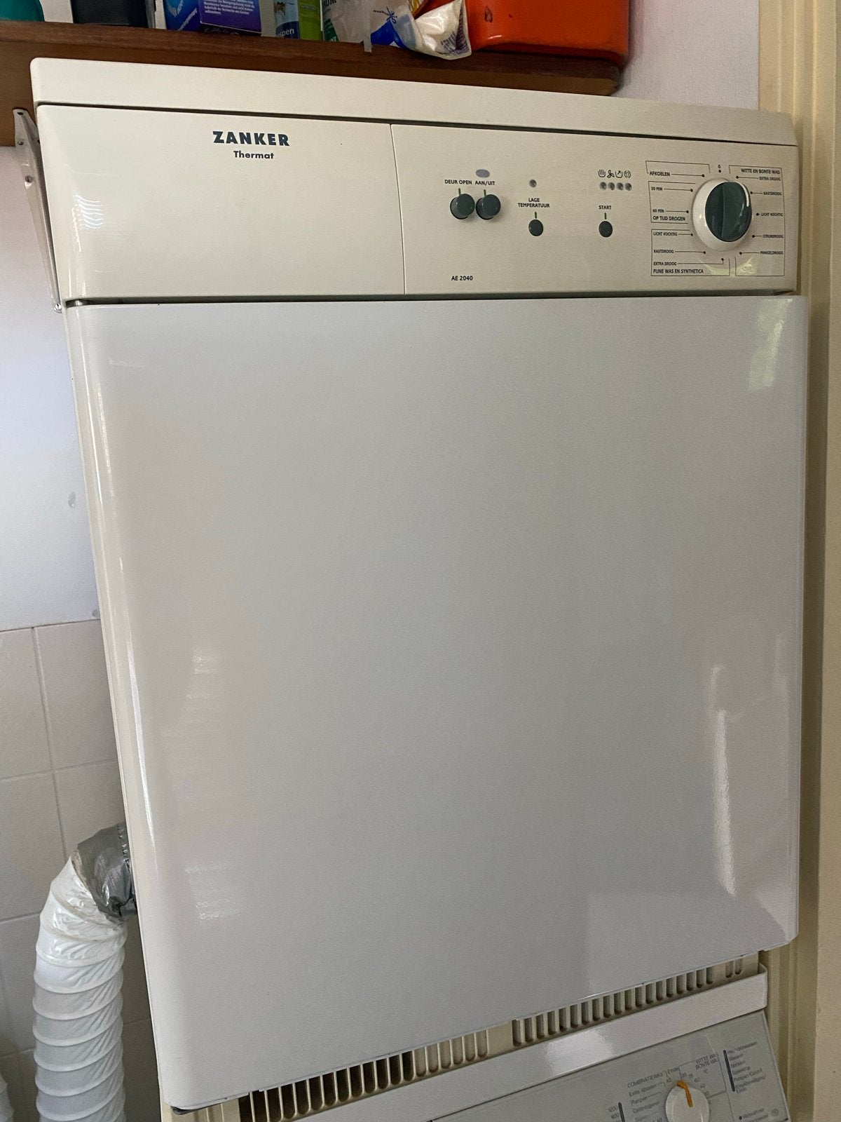 Grote Zanker wasdroger, weinig gebruikt, Ophalen, 6 tot 8 kg, Gebruikt, Luchtafvoer