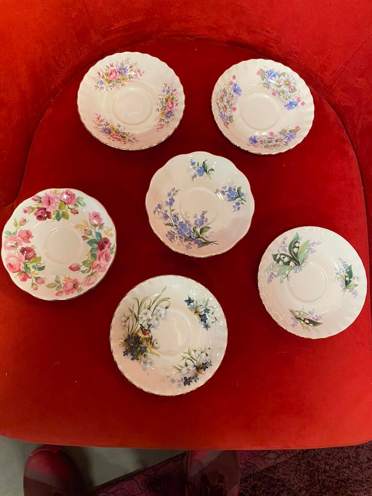 Royal Albert,6 schotels,country life,Summertime,Forget me no, Ophalen of Verzenden