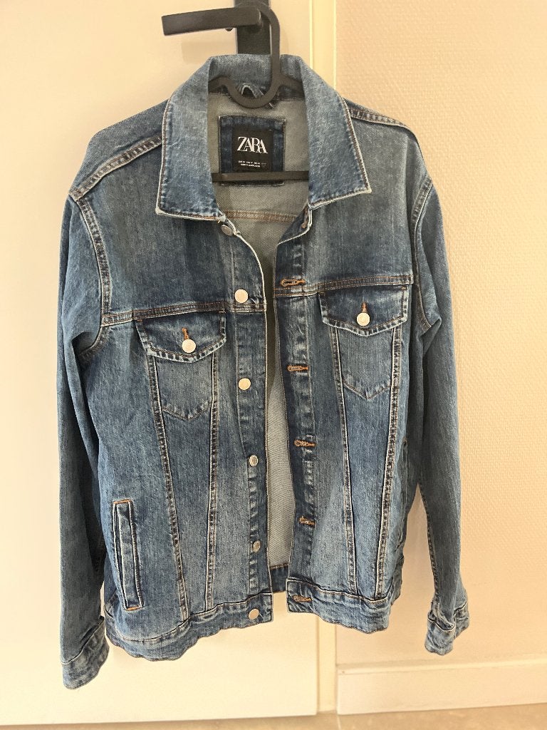 Heren spijkerjas maat M, Kleding | Heren, Ophalen of Verzenden, Zo goed als nieuw, Zara Man, Maat 48/50 (M)