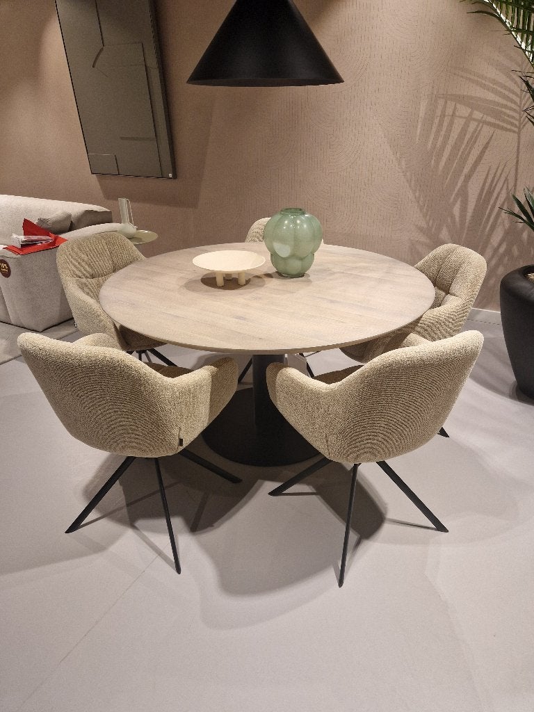 Montel eettafel Dream en eetkamerstoel Flair, Ophalen, Nieuw, Modern, 4 tot 6 stoelen