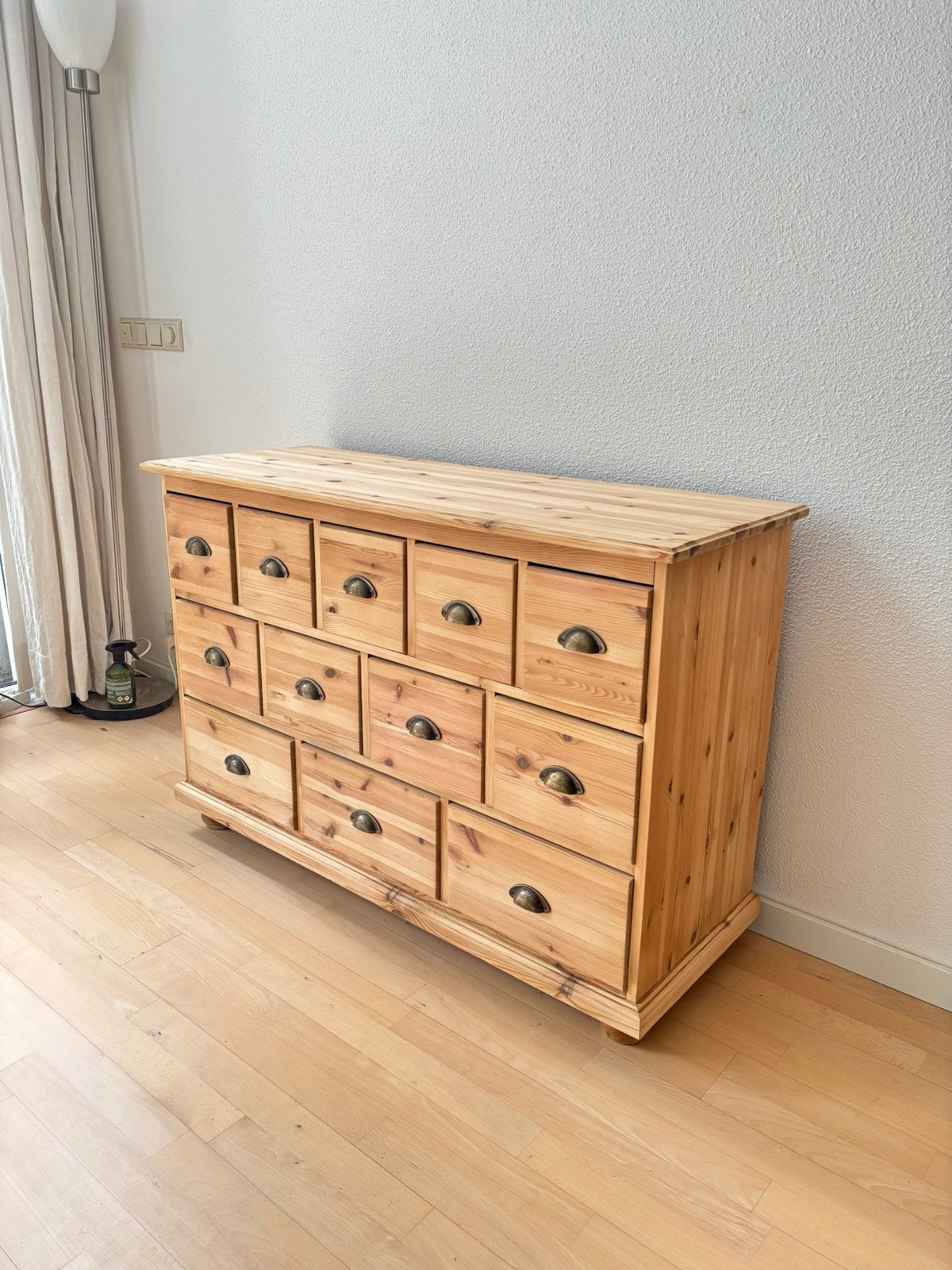 Grote houten ladekast, 100 tot 150 cm, 5 laden of meer, Ophalen of Verzenden, Zo goed als nieuw