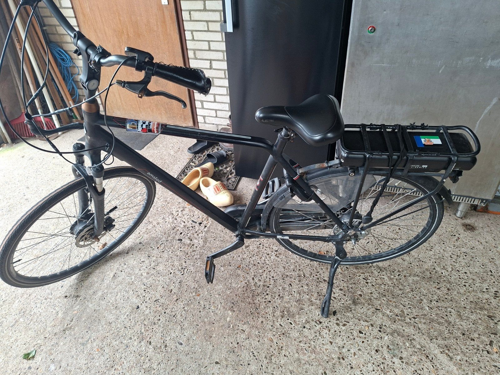 Amslod E-bike met Bafang motor voor onderdelen of opknappen, Versnellingen, Schijfrem, Ophalen, Overige merken