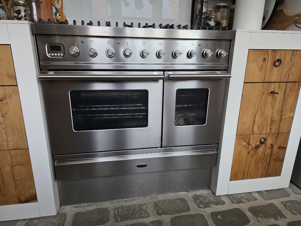 Boretti gasfornuis met oven, Ophalen, Gebruikt, 60 cm of meer, Energieklasse A of zuiniger