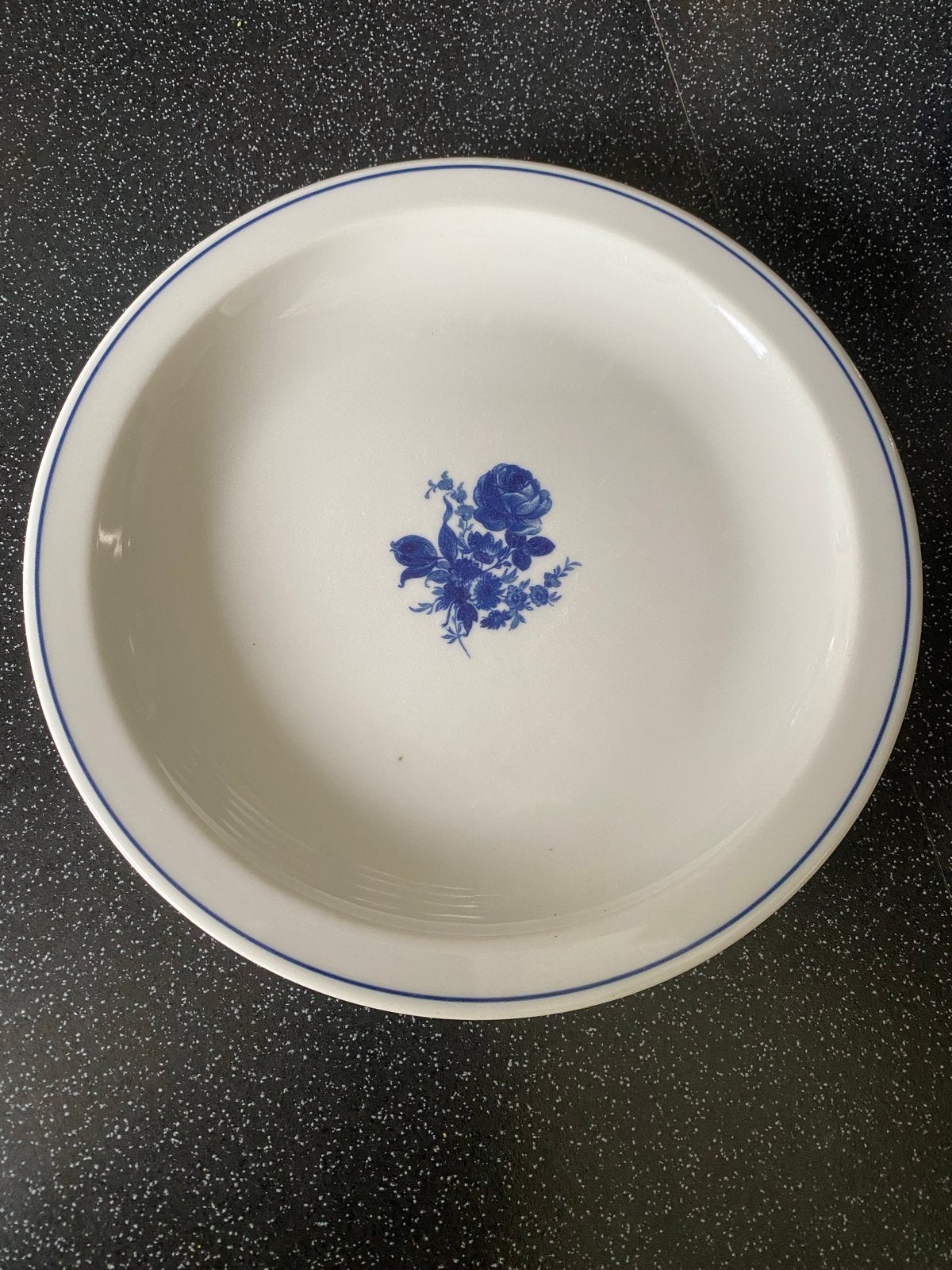 Maastricht Mosa Holland klein bordje met blauwe roos, Ophalen