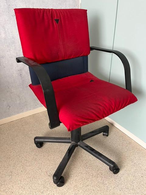 Original Mario Bellini Bureaustoel, Huis en Inrichting, Stoelen, Gebruikt, Eén, Stof, Rood, Ophalen