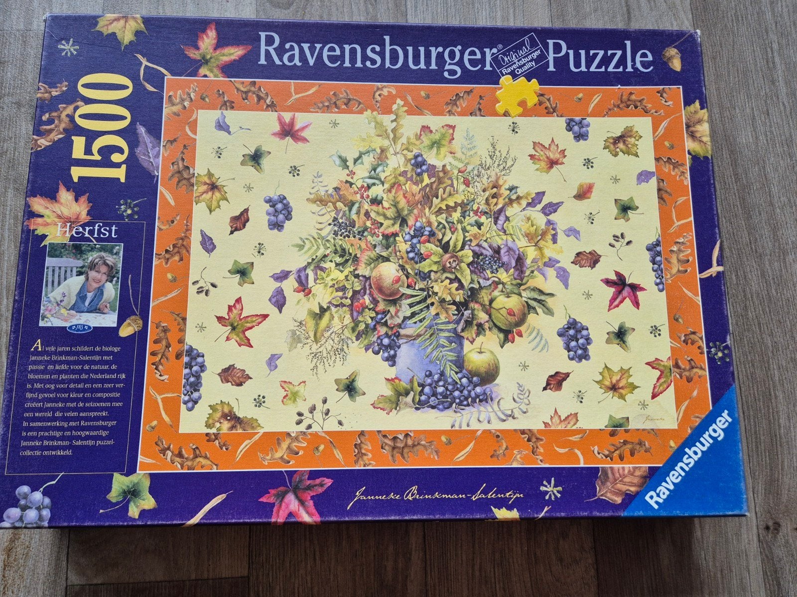 Janneke Brinkman puzzel Herfst 1500 stukjes, Ophalen of Verzenden, 500 t/m 1500 stukjes, Gebruikt, Legpuzzel
