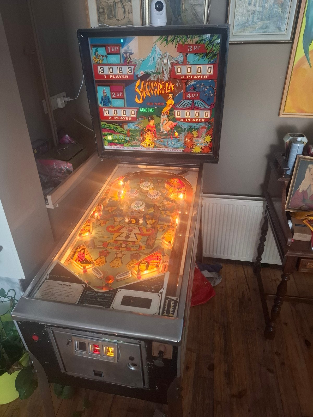 Vintage Williams Flipperkast uit 1968 - Werkend!, Verzamelen, Automaten | Flipperkasten, Gebruikt, Mechanisch, Ophalen of Verzenden