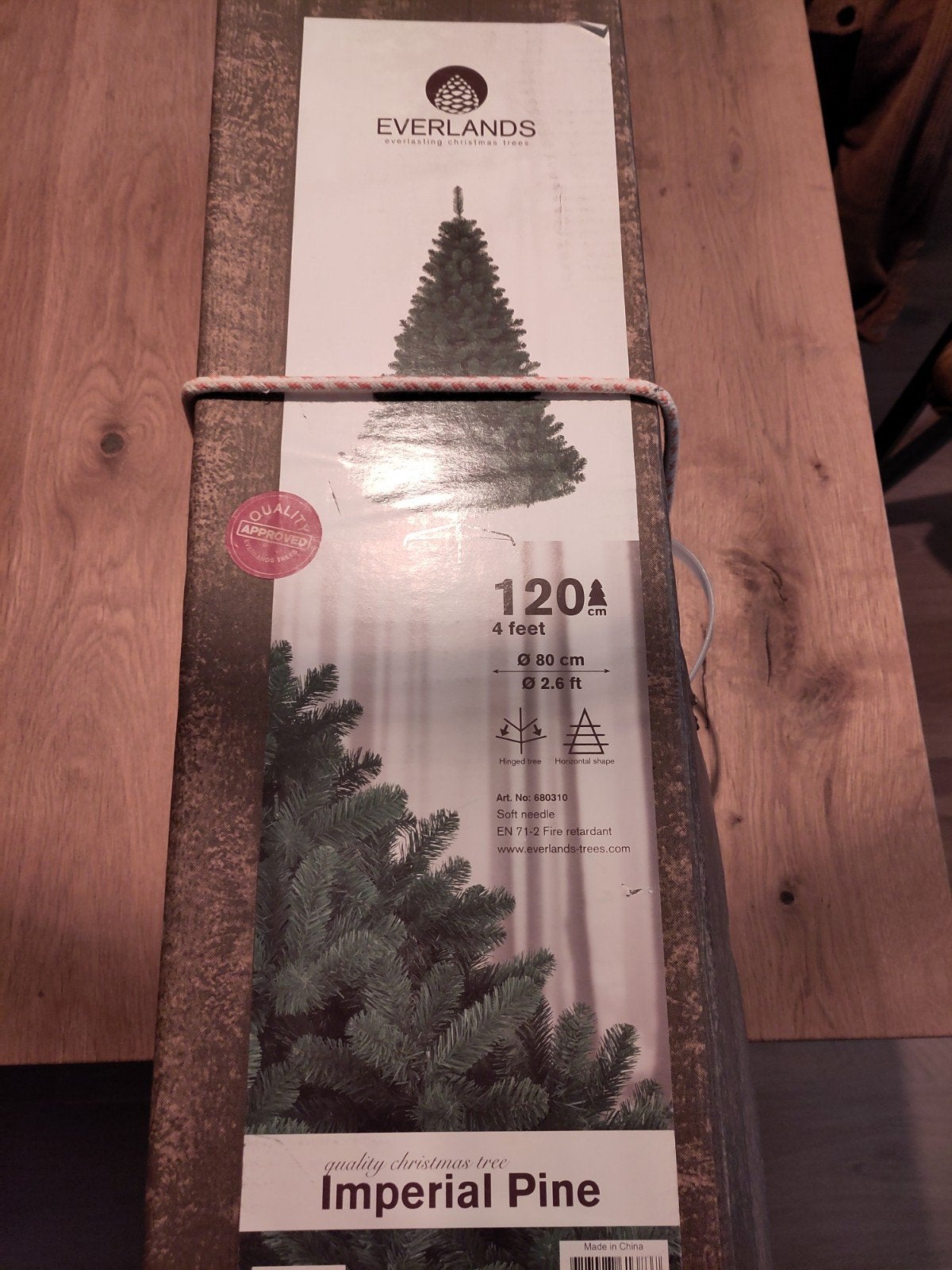 Everlands kunstkerstboom 120cm, Diversen, Ophalen, Zo goed als nieuw