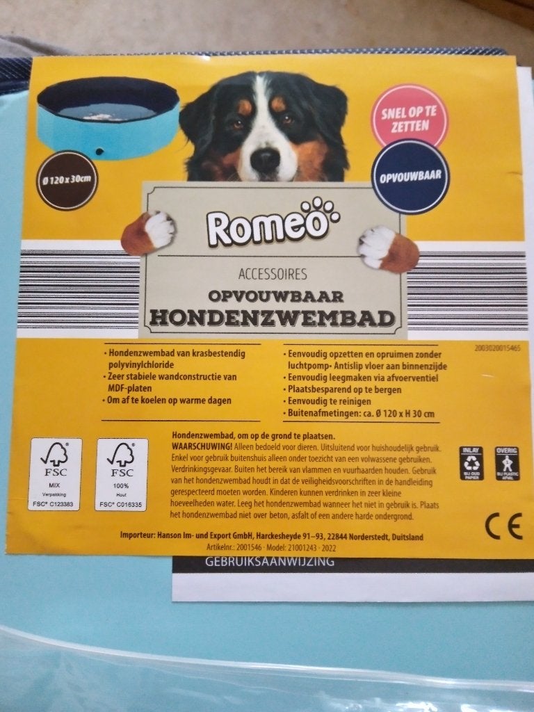 hondenzwembad, Ophalen, Nieuw, Overige typen