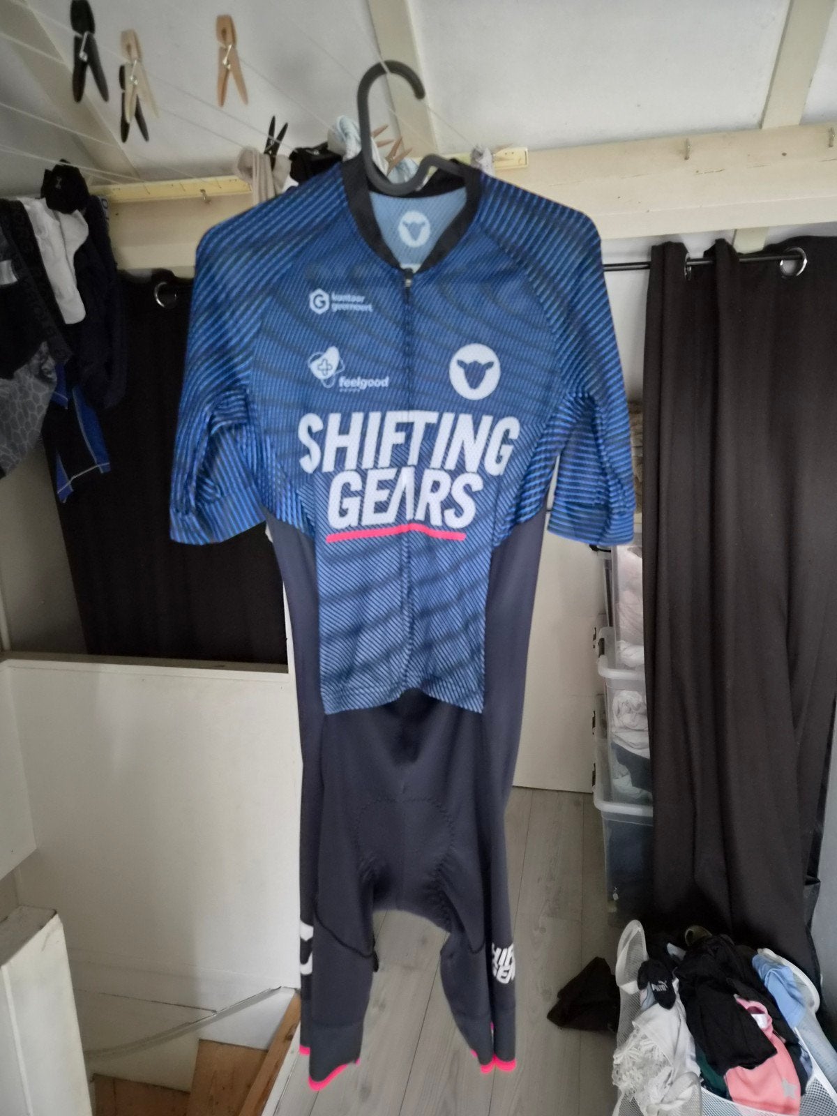 Race pak racefiets, Maat 48/50 (M), Zwart, Overige typen, Black Sheep