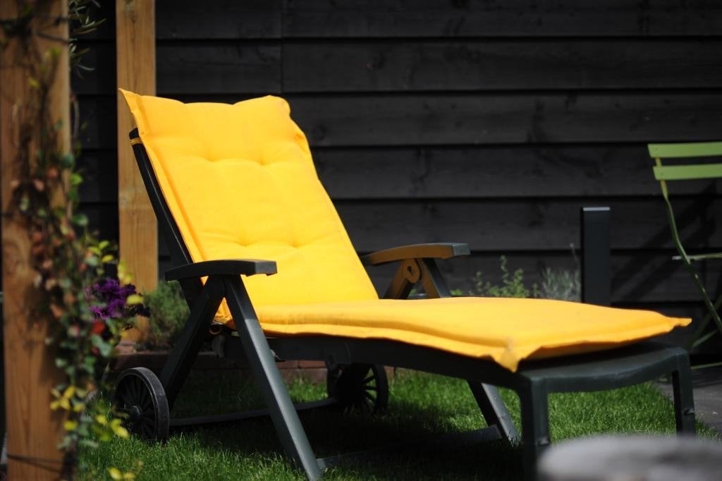 Ligbed Prestige Hartman, Tuin en Terras, Ophalen, Gebruikt, Kunststof, Verstelbaar