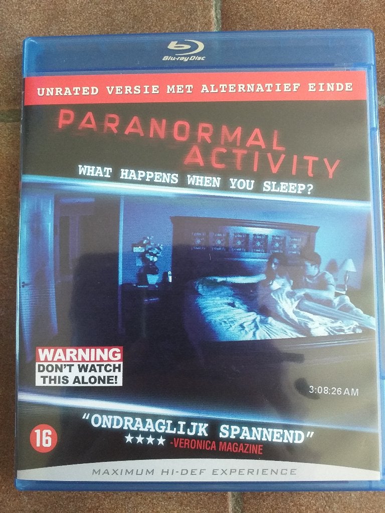 Paranormal Activity Bluray, Horror, Engels, Vanaf 16 jaar, Nederlands