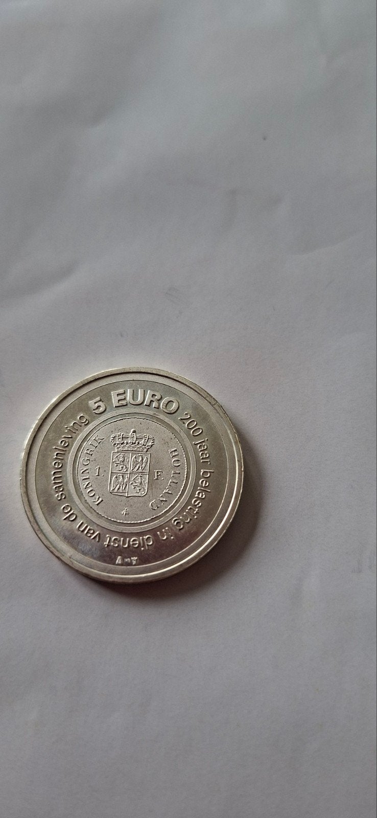 Belasting vijfje, Ophalen of Verzenden, Overige landen, 5 euro, Zilver