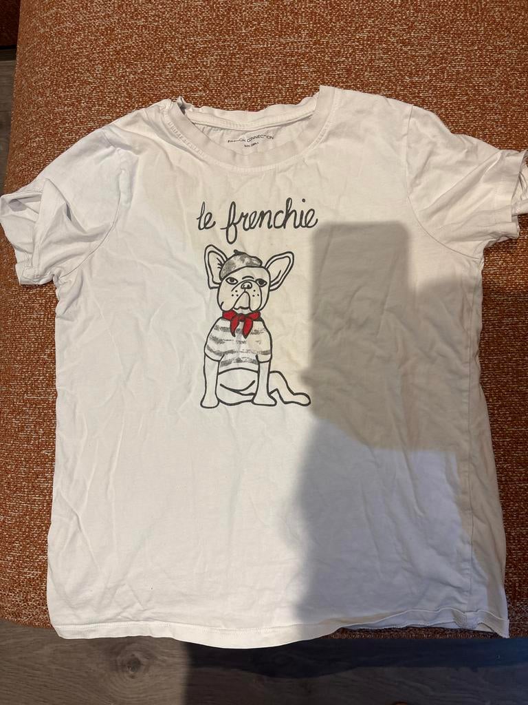 Size Small French Connection T-shirt met 'le frenchie' print, Kleding | Dames, Ophalen, Wit, Korte mouw, Maat 36 (S)
