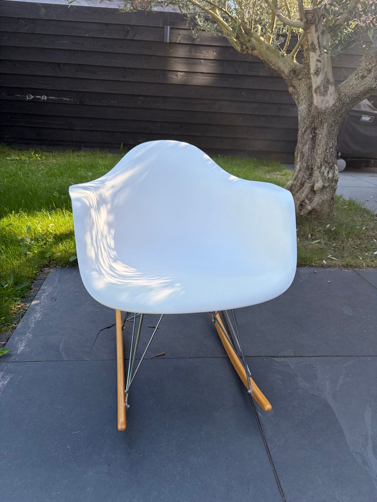 Replica Vitra Eames RAR schommelstoel, Ophalen, Gebruikt, Wit, Eén