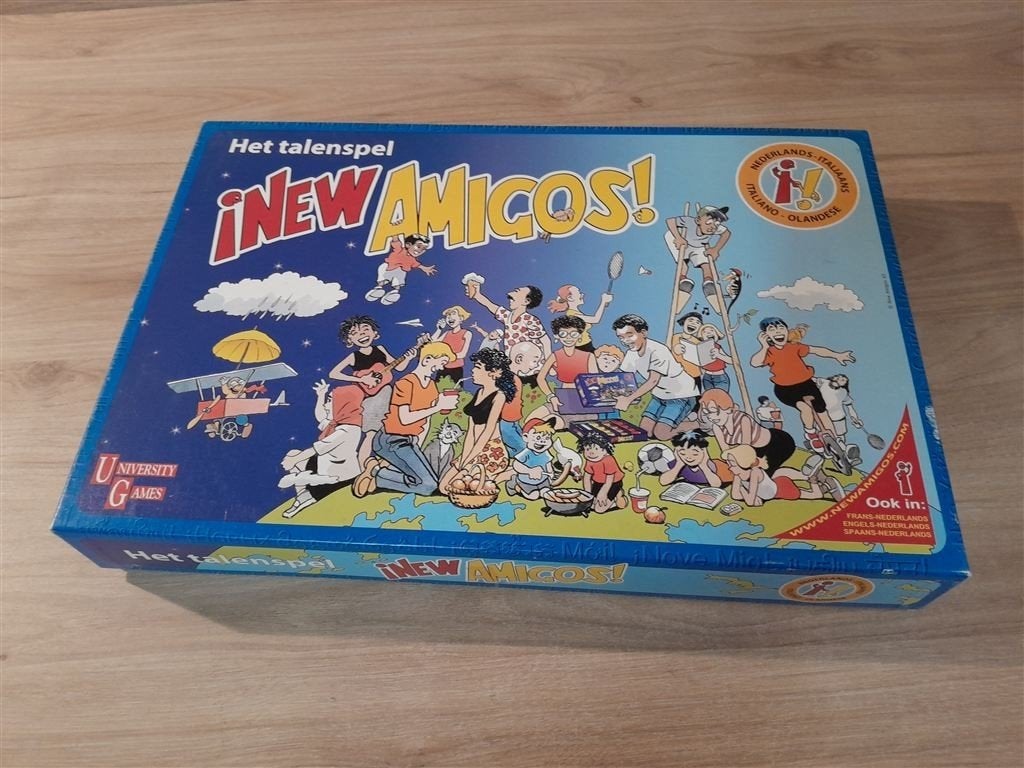 New Amigos - Het talenspel - Italiaans - Nederlands - s5870, Hobby en Vrije tijd, Gezelschapsspellen | Bordspellen, Verzenden