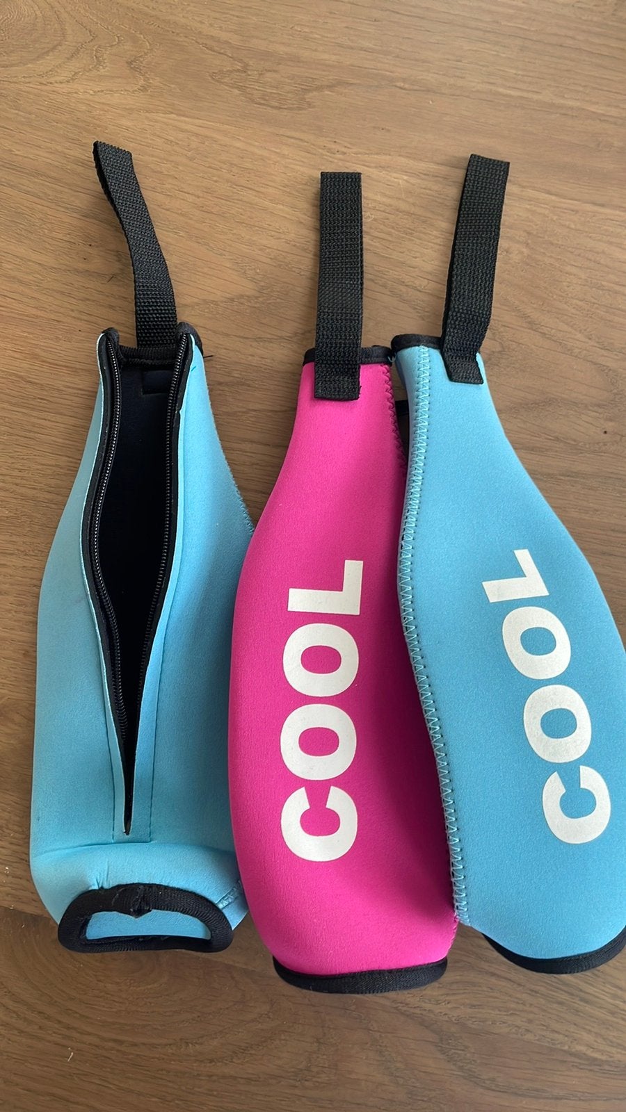 3 tasjes om drinken koel te houden, Overige typen, Ophalen of Verzenden, Zo goed als nieuw, Blauw