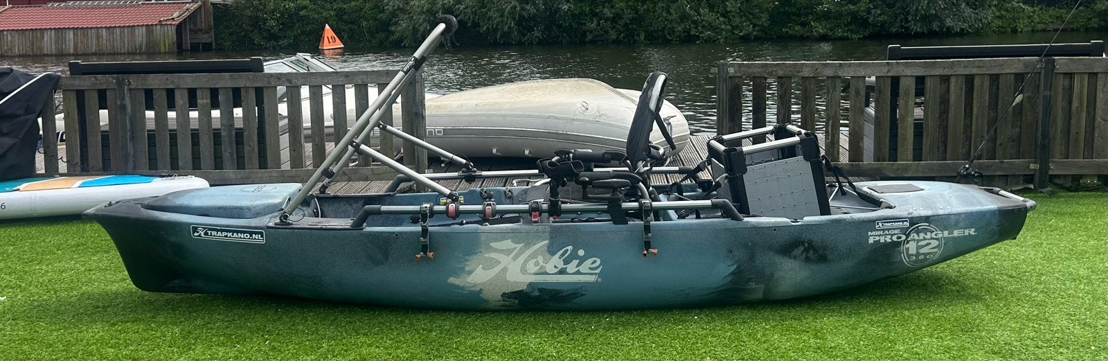 Hobie Pro Angler 12 Kajak met MirageDrive 360, Ophalen, Gebruikt, 1-persoons
