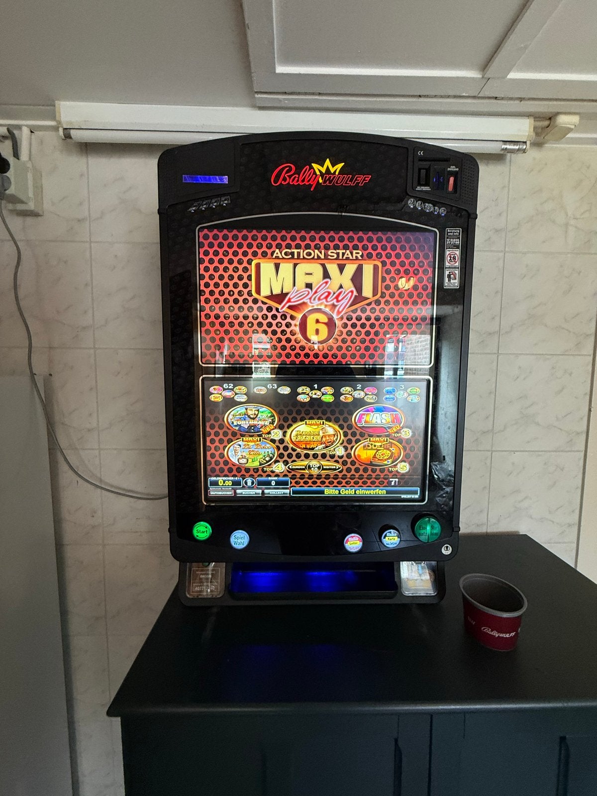 Bally Wulff Wide Wall Maxi Play 6 met 312 spellen, Euro, Ophalen, Zo goed als nieuw